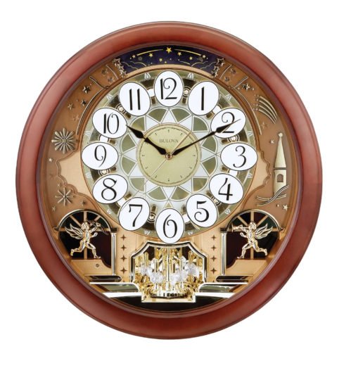 Bulova C4901 Dancing Dial Wall Clock 18.4" by Bulova