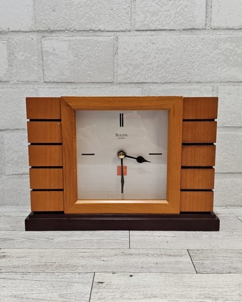 Bulova Frank Lloyd Wright Usonian II Mantel Clock B1659