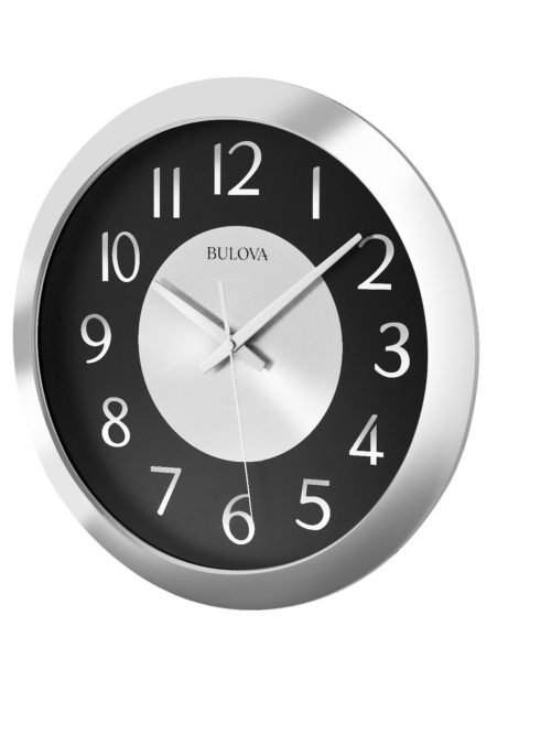 BULOVA LARGE MUSIC STREAMER STEREO BLUETOOTH ENABLED WALL CLOCK C4837