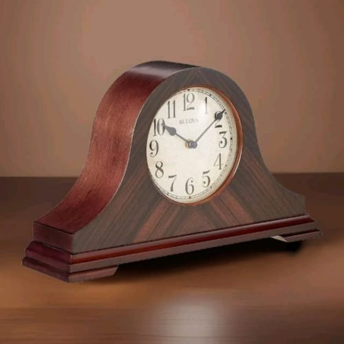 Bulova Mantel Clock Norwalk Walnut Finish