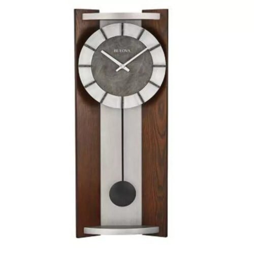 Bulova Newton Pendulum Wall Clock, Espresso C4898