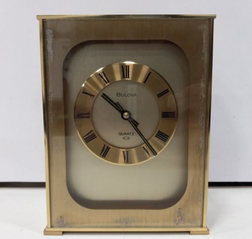 Bulova Quartz Roman Numeral Mantle Clock