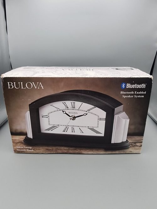 BULOVA (UNCF) - ASTOR BLUETOOTH ENABLED SPEAKER SYSTEM TABLE CLOCK