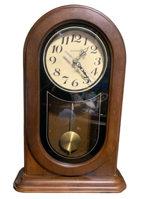 Bulova Westminster Quartz 21” Chiming Mantel Clock, New Battery, Keeps Time