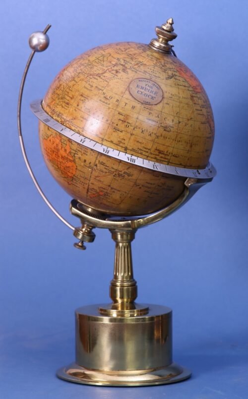 c.1895 French Globe Clock.