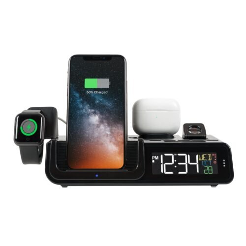 C75709 La Crosse Technology Wattz 2.0 Charging Projection Alarm Clock - Open Box