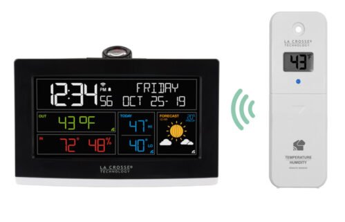 C82929V2 La Crosse Technology Projection Alarm Clock with LTV-TH2 - Open Box
