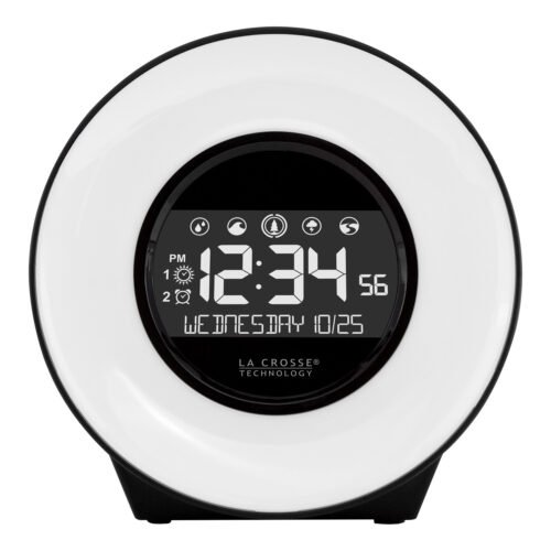 C85135 La Crosse Technology Mood Light & Nature Sound Digital Alarm Clock NIB