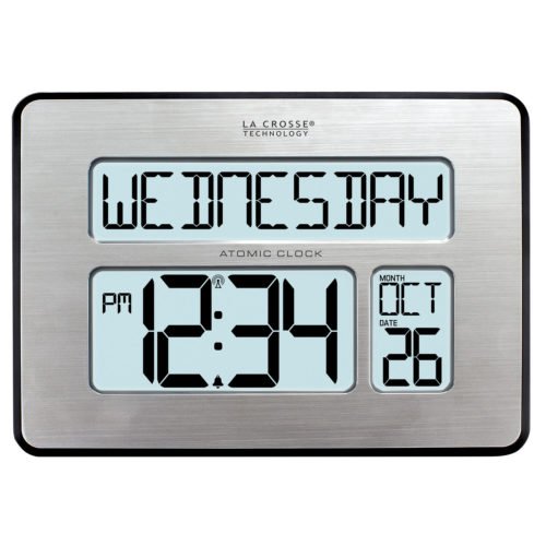 C86279 La Crosse Technology 2" Numbers Atomic Wall Clock Backlight - Open Box