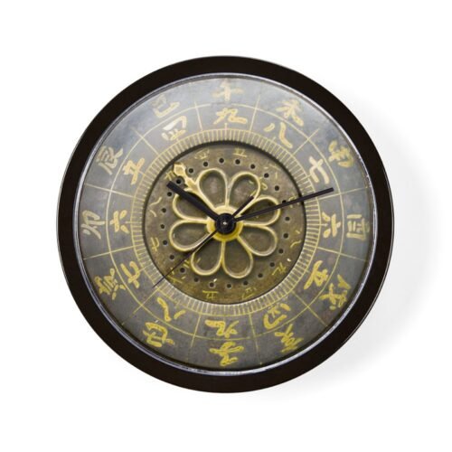CafePress Antique Japanese 10" Wall Clock (489939186)