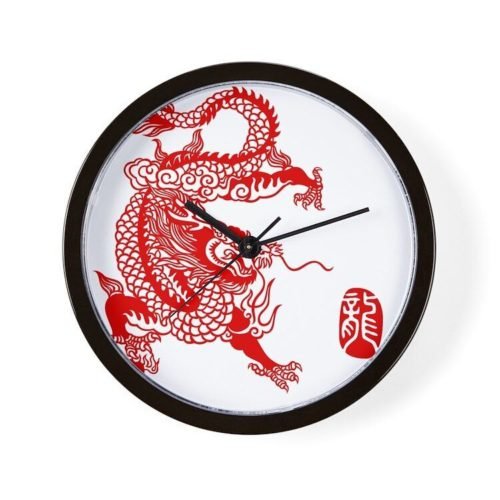 CafePress Asian Dragon 10" Wall Clock (1172597140)