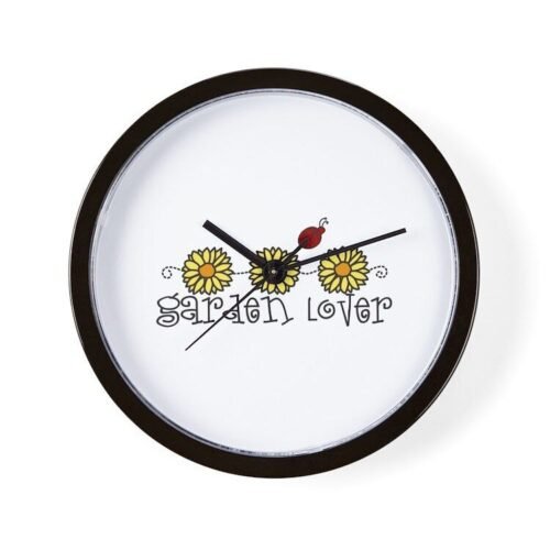 CafePress Garden Lover Unique Decorative 10" Wall Clock (1295391680)
