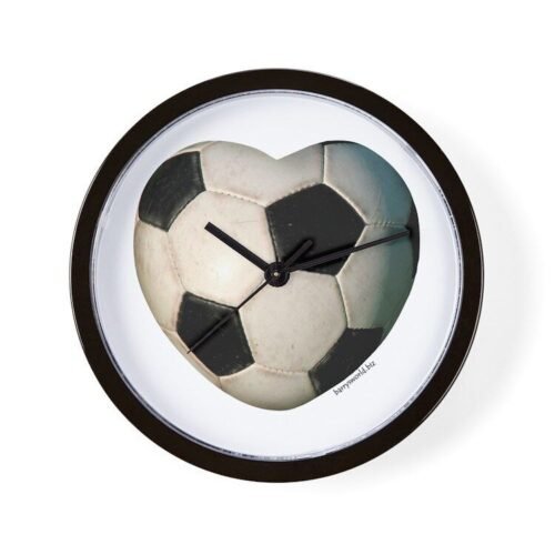 CafePress Soccer Love Unique Decorative 10" Wall Clock (398129044)