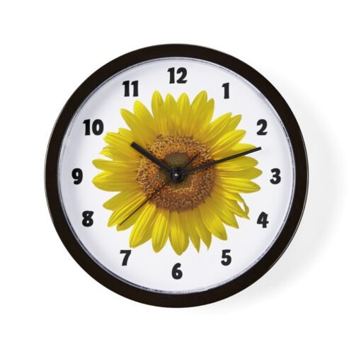 CafePress Sunflower 10" Wall Clock (183536849)
