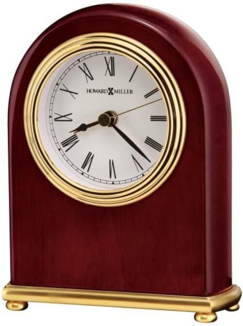 Cambridge Table Clock II 549-645 – Brass Features with Quartz, Alarm Movement