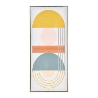 Canvas Framed Abstract Art Print Modern Sphere Wall Art 12.6 in. x...