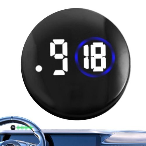 Car Dashboard Mini Digital Clock Motorcycle LED Luminous Clock Quartz Ornaments