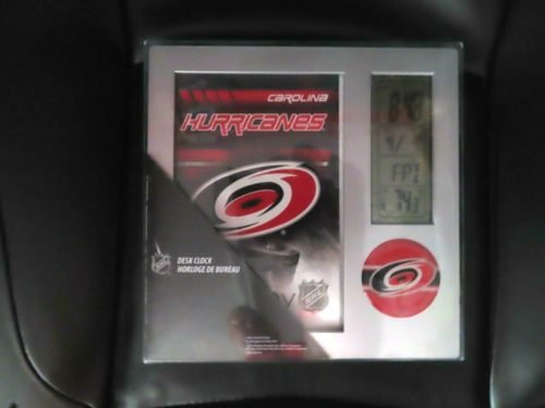 Carolina Hurricanes WinCraft Sports Team Desk Clock Digital clock, date, & temp