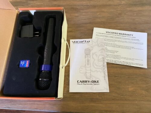 Carry-Oke 'Magic' Karaoke Microphone System w/Reloadable SD Card + 480 Songs