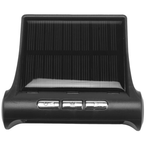 Car Solar Digital Clock with LCD Time Date In-Car Temperature Display for3964