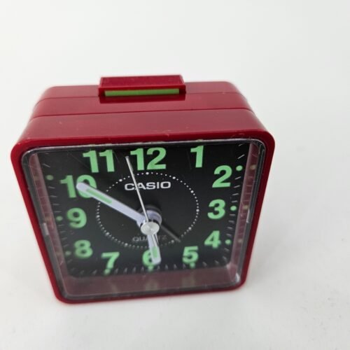 Casio- Tq-140-7Ef Alarm Clock - Red New battery, works great! Glows!!