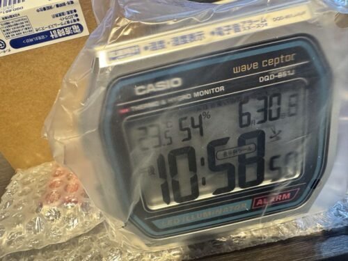 CASIO A158WA Motif Electric Wave Alarm Clock DQD-851J-8JF Electrical 185g