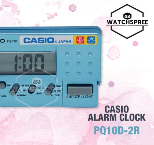 Casio Alarm Clock PQ10D 2R