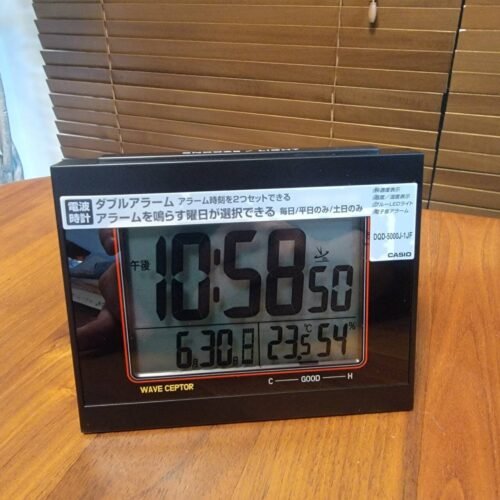 Casio DQD-5000J-1JF Digital Display Alarm Clock Radio Wave Clock