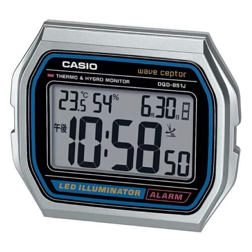 CASIO DQD-851J-8JF Radio Alarm Clock Wave Ceptor Standard Radio-controlled