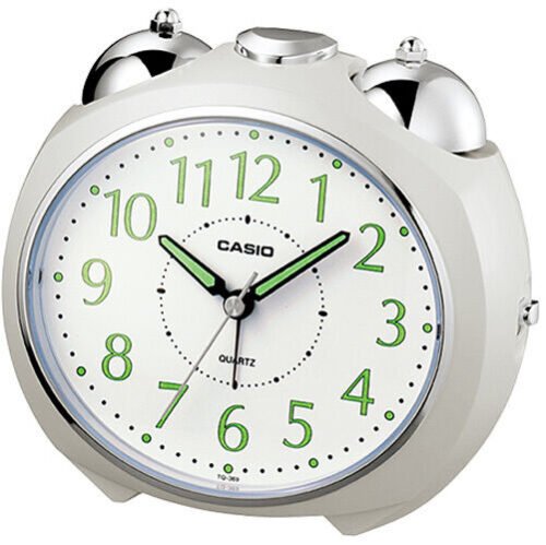 Casio TQ369-7D Bell Travel Desktop Alarm ClocK Timer w Snooze Battery New