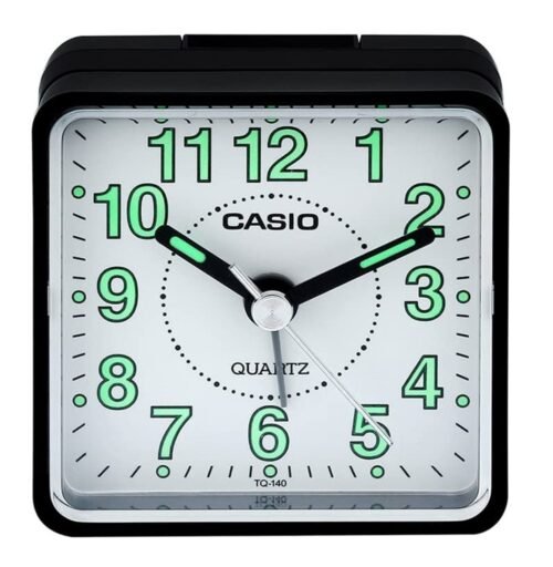 Casio Traveler's Beeper Sound Black Alarm Clock TQ140-1B