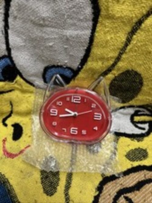 Cat Lady "Retro Cat Alarm Clock" By Cat Lady Box Battery Operated NWOB