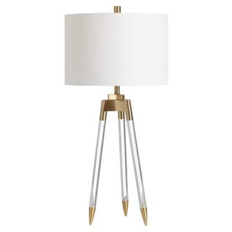 Causley Clear Acrylic Tripod Table Lamp