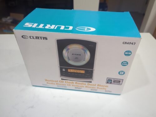 CD player AM/FM Stereo radio alarm clock curtis model CR4947