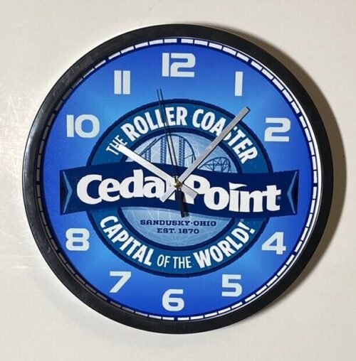 Cedar Point Logo Battery Operated Wall Clock