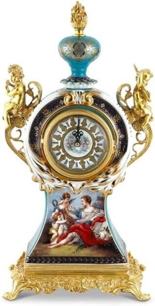 Cherub Table Clock, Decorative Desk and Shelf Clock Unique House Warming Gifts