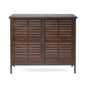 Cheryl Wood Outdoor Patio Bar Table