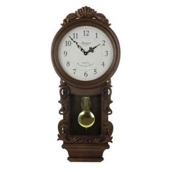 Chestnut Chiming Pendulum Wall Clock