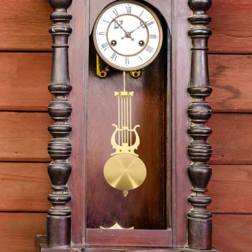 Chic Wall Clock Metal Metal Pendulum Replacement for Home Decor