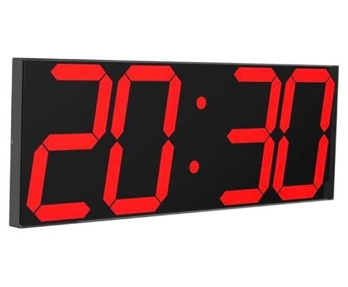 CHKOSDA 6” Digital LED Wall Clock (Red)
