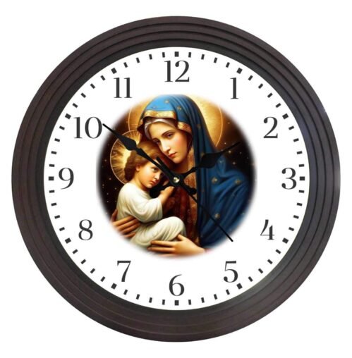 Christian 14" Wall Clock decor, Religious Gift for all occasions