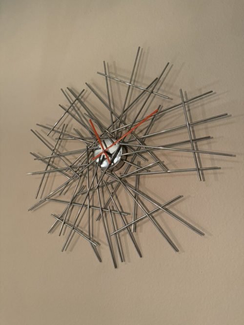 Chrome “Blow Up” Wall Clock by Fernando and Humberto Campana for Alessi (As-Is)