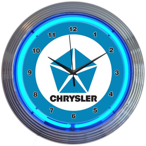 Chrysler Neon clock Wall Lamp light Pentastar 300 SRT Crossfire Cordoba Conquest