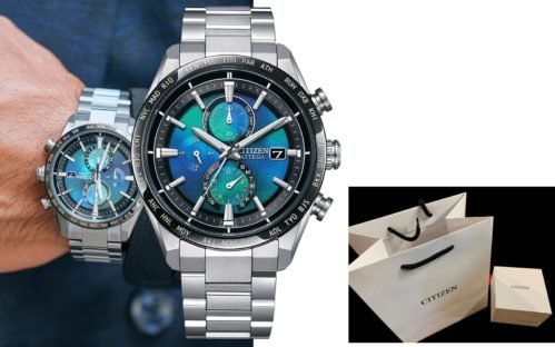 Citizen Ø42 super Titanium UNITE w/BLUE ATOMIC Perpetual world Radio AT8188-64L