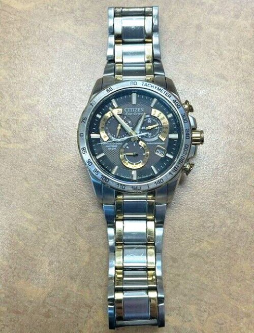 CITIZEN PCAT Perpetual Chrono Atomic Great Working Cond. AT4004-52E