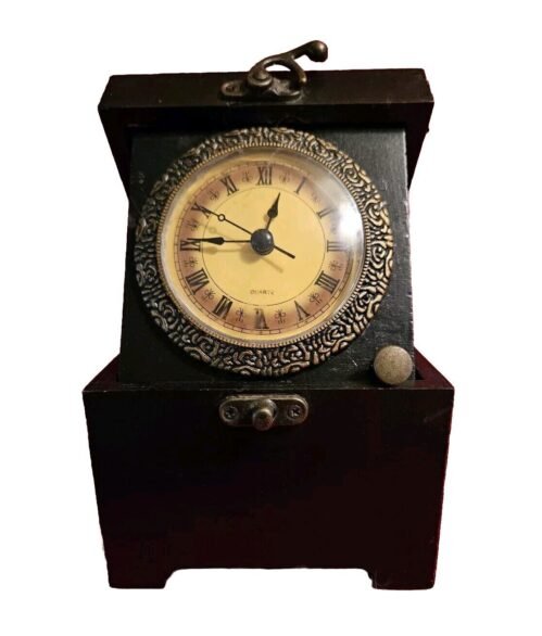 Classic 5" Penny Box Fold Away Desk Clock