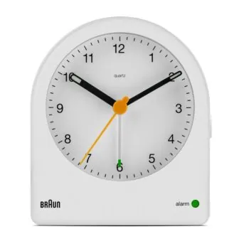 Classic Analog Alarm Clock, Snoozeand Continuous Backlight, Quiet Quartz Movement, Beep Alarm in