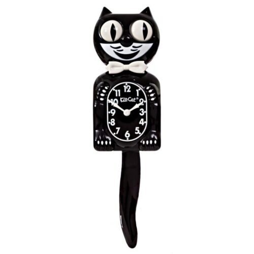 CLASSIC BLACK KIT CAT CLOCK -Full Size - 15.5"- MADE IN THE USA - NEW IN BOX