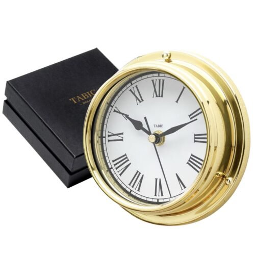 - Classic Brass Roman Wall Clock, Heavy Lacquered Brass (1/2kg), Qaulity Time...