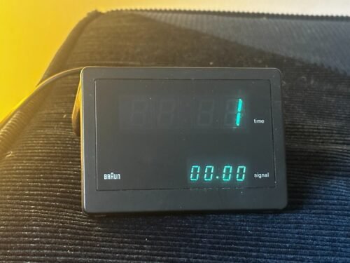 Classic Braun DN54 Visotronic 4807 Digital Alarm Clock by Dietrich Lubs, Tested